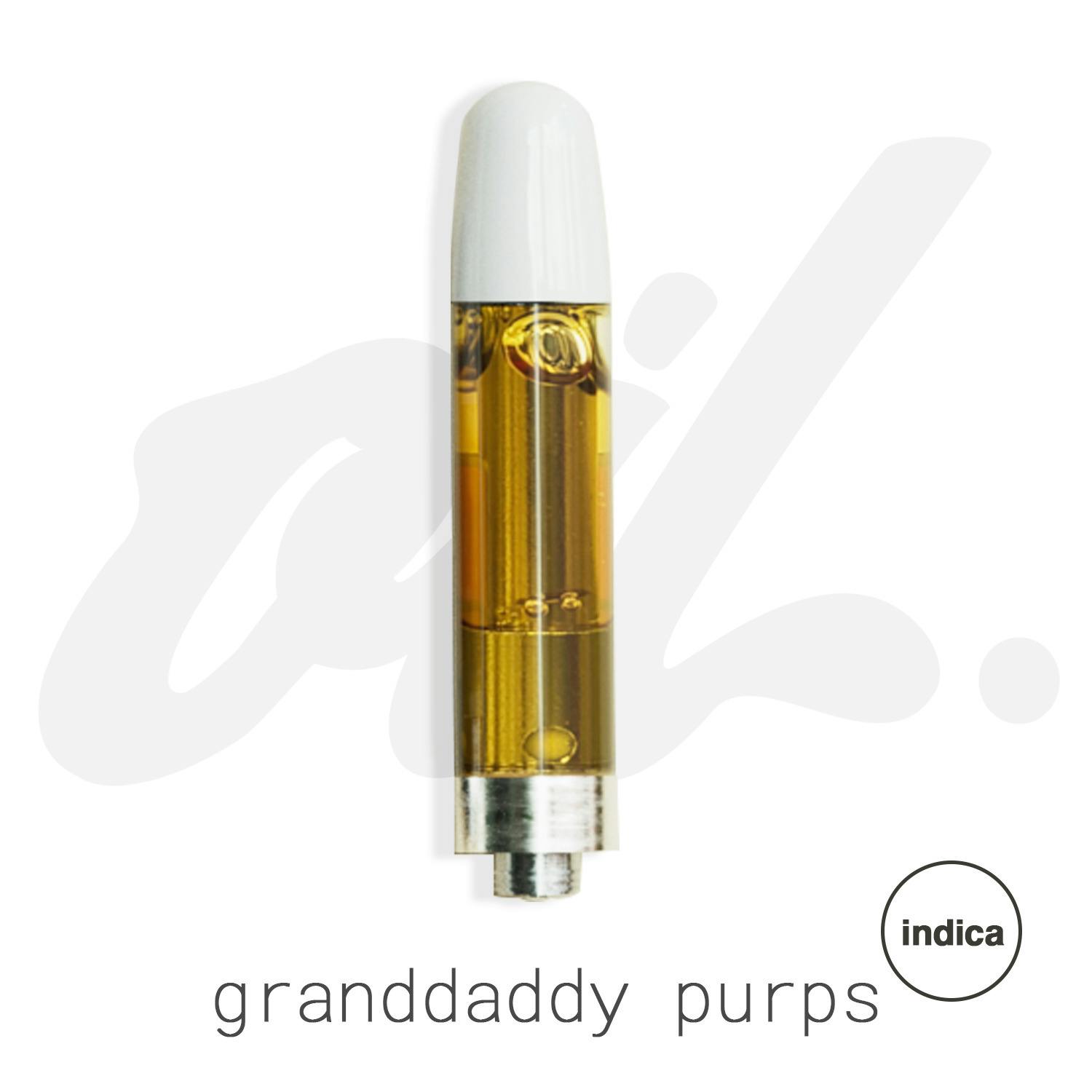Oil - Granddaddy Purps 1g Cart (REC)