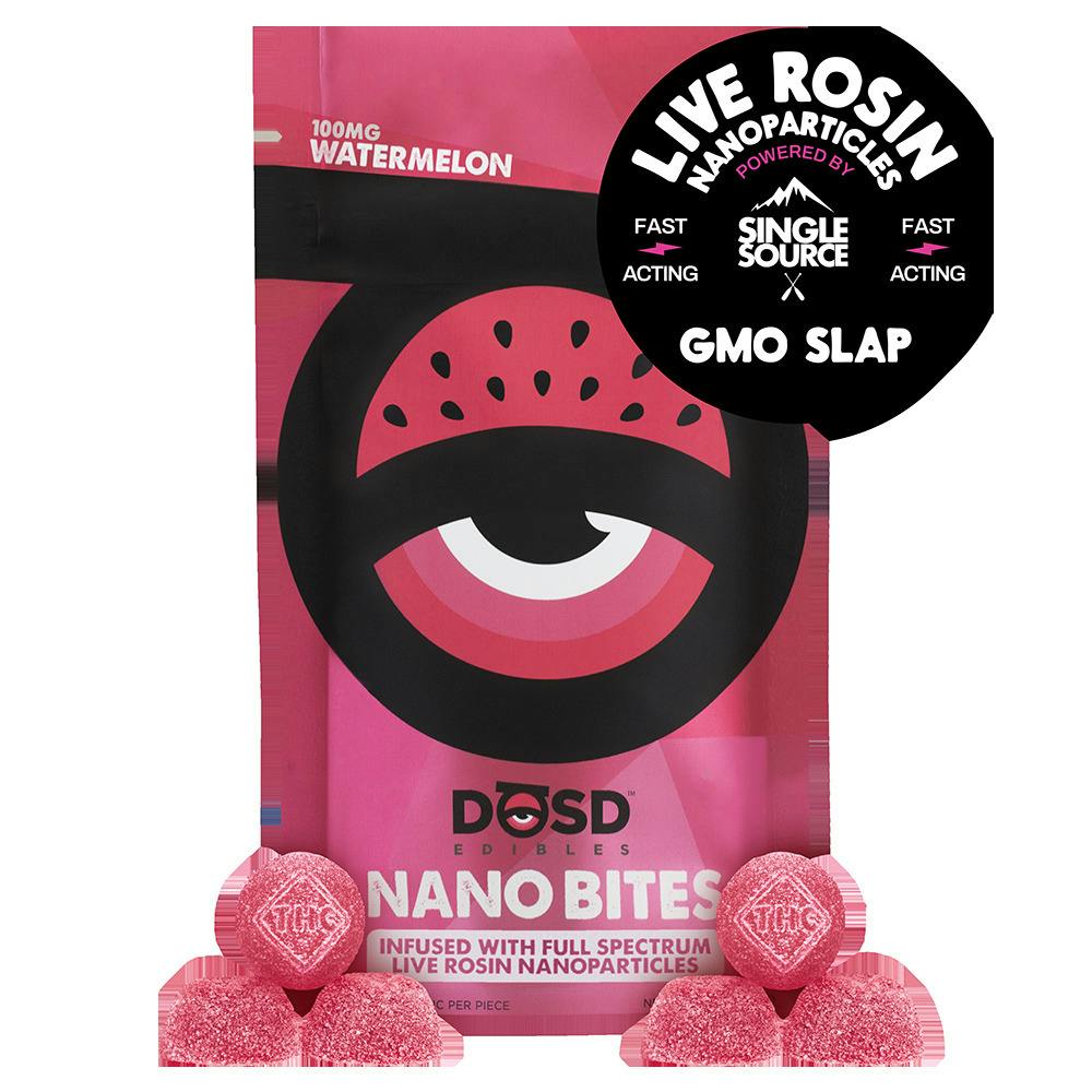 DOSD - ROSIN Watermelon Nano Bite 100mg Gummies (REC)