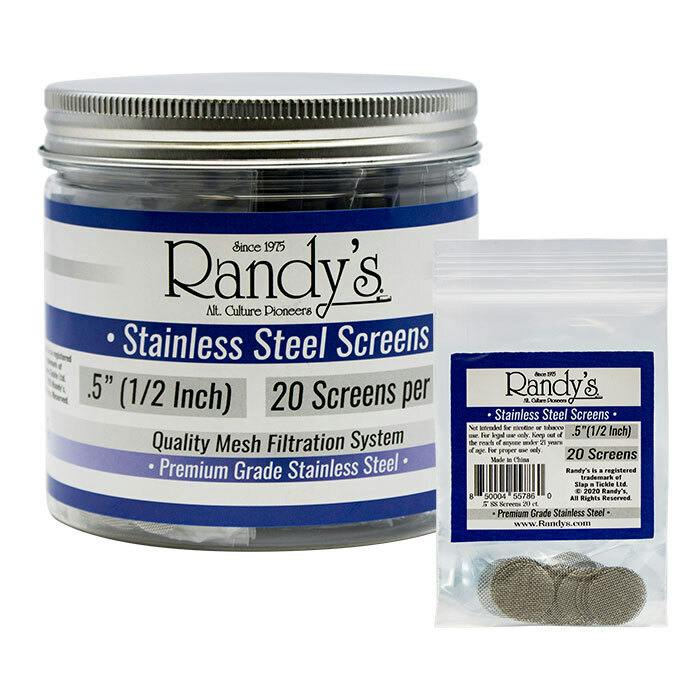 Randy's | 0.5" Stainless Steel Screens - One Size at Pine Belt Medicinal