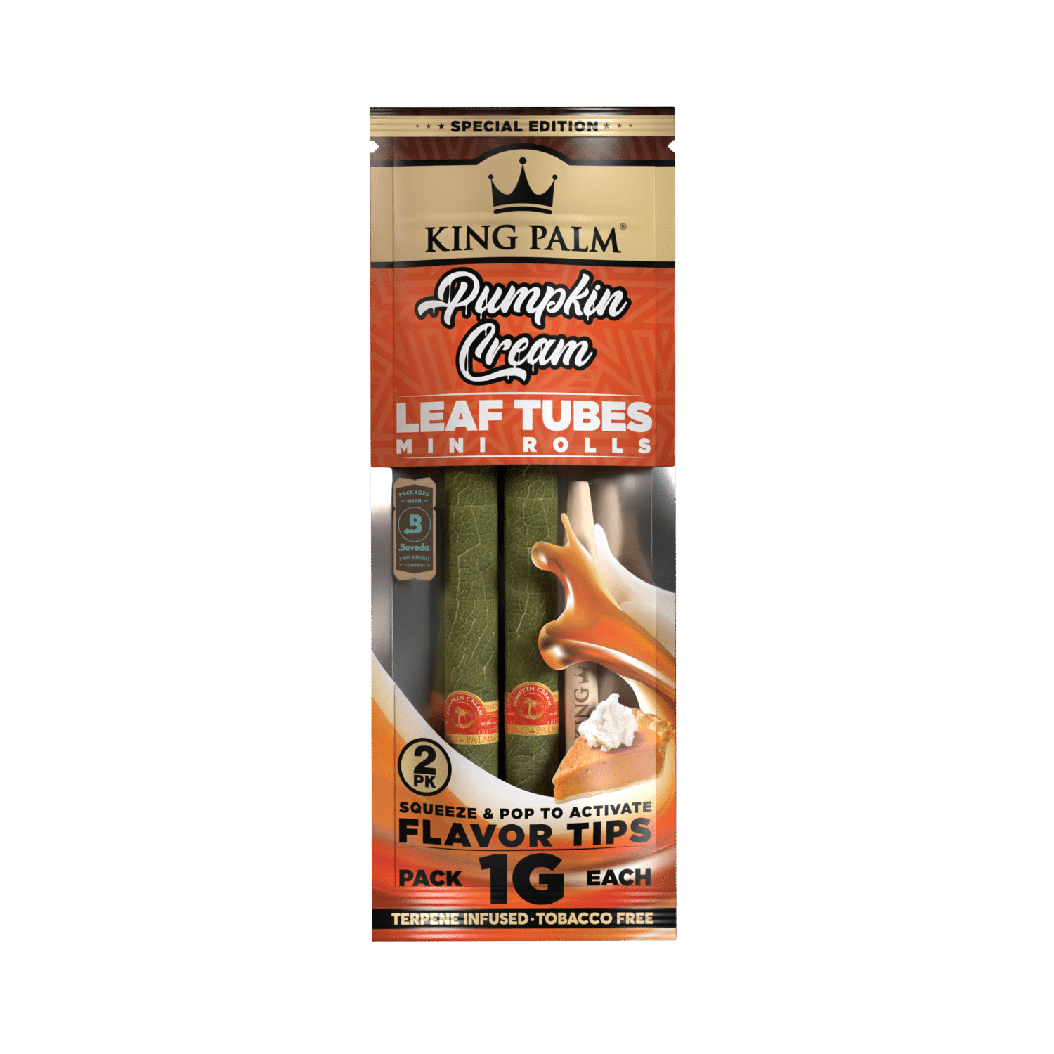 KING PALM - LEAF WRAPS - PUMPKIN CREAM