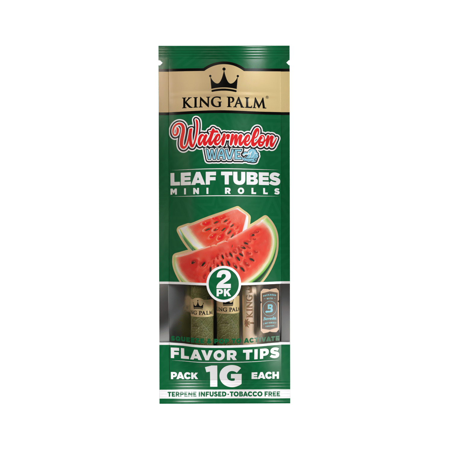 KING PALM - LEAF WRAPS - WATERMELON WAVE