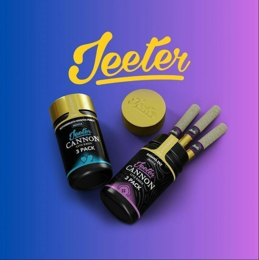 Triangle Kush - Infused Jeeter Live Resin Cannon .5x3 Prerolls