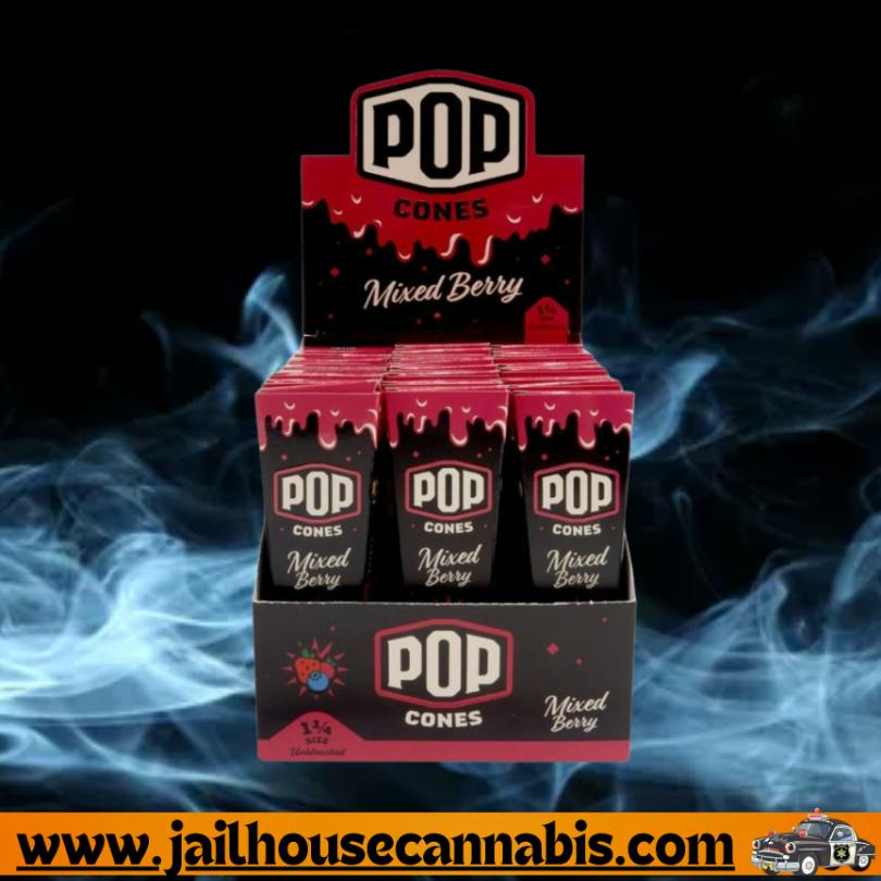 Pop Cones - Mixed Berry 6 pack 1&1/4 (Unbleached)