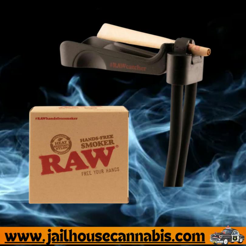 RAW - Handsfree Joint and Blunt Holder and Ashtray Neckpiece for Smoking