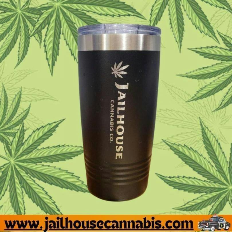Vertical Logo 20 oz Tumbler W/ Lid H (Black)