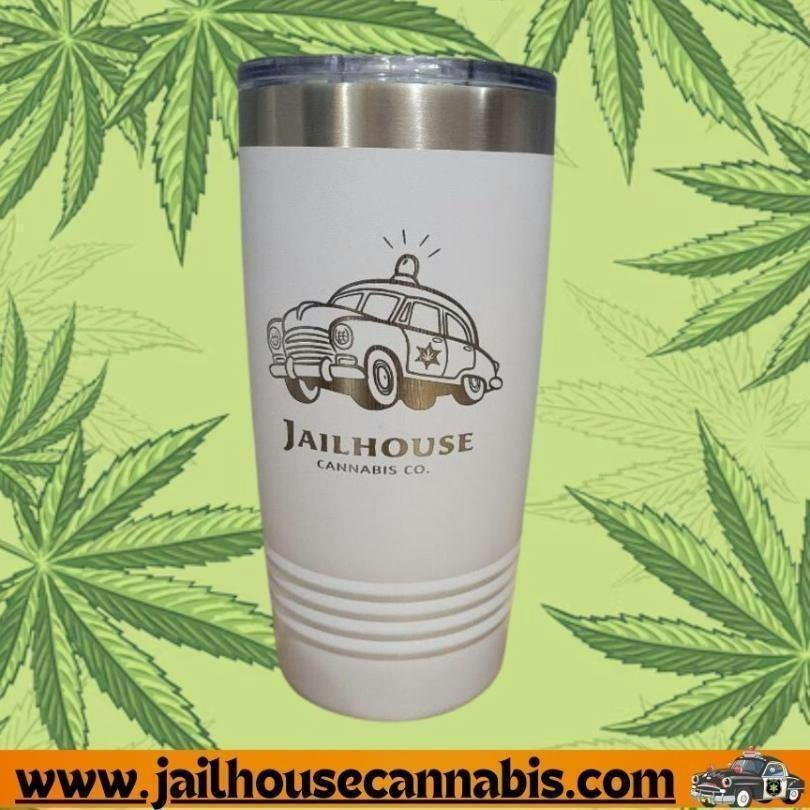 Cop Car 20 oz Tumbler W/ Lid H (White)