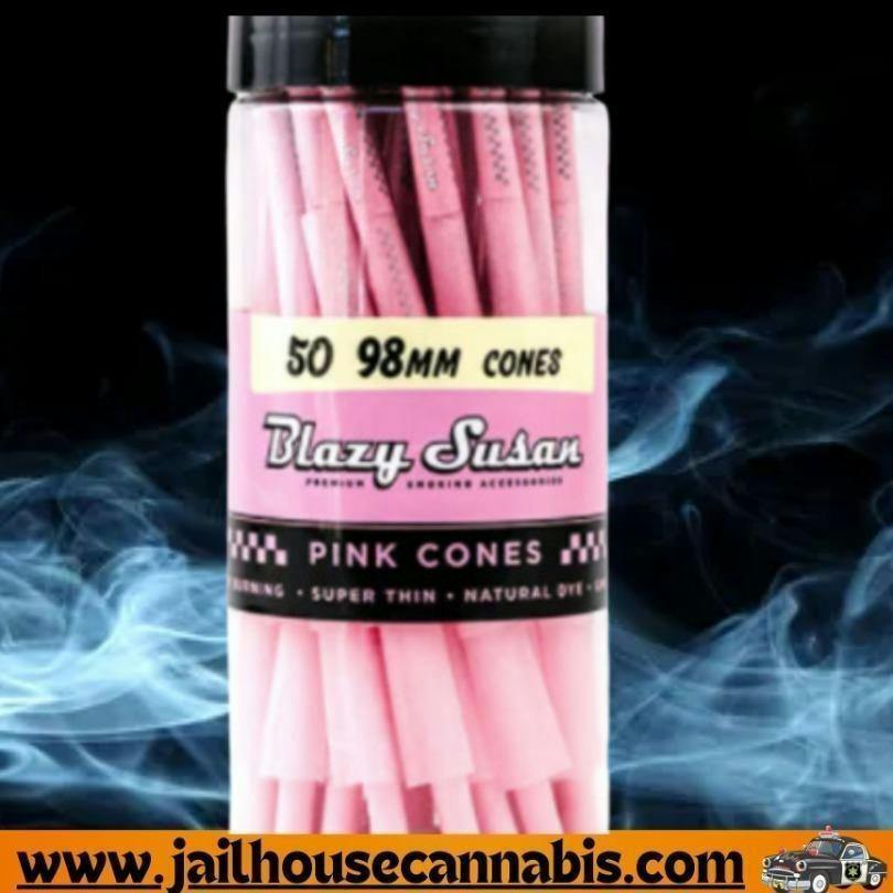 Blazy Susan - 50 count - King Size Cones (PINK)