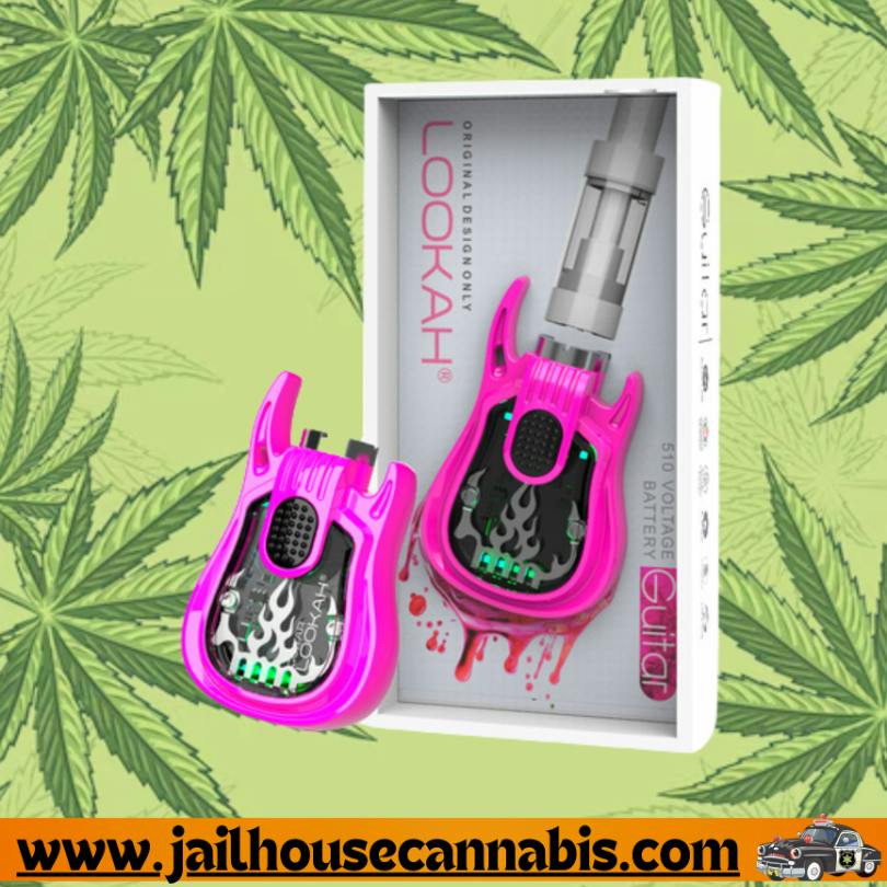 Lookah Guitar 510 Thread Vape Battery | Pink