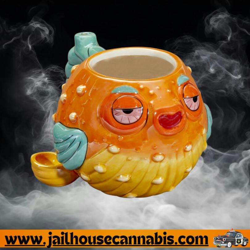 Stoned Pufferfish Pipe Mug