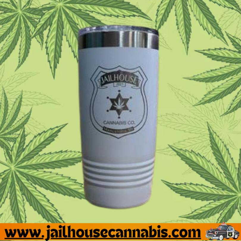 Badge 20 oz Tumbler W/ Lid H (White)