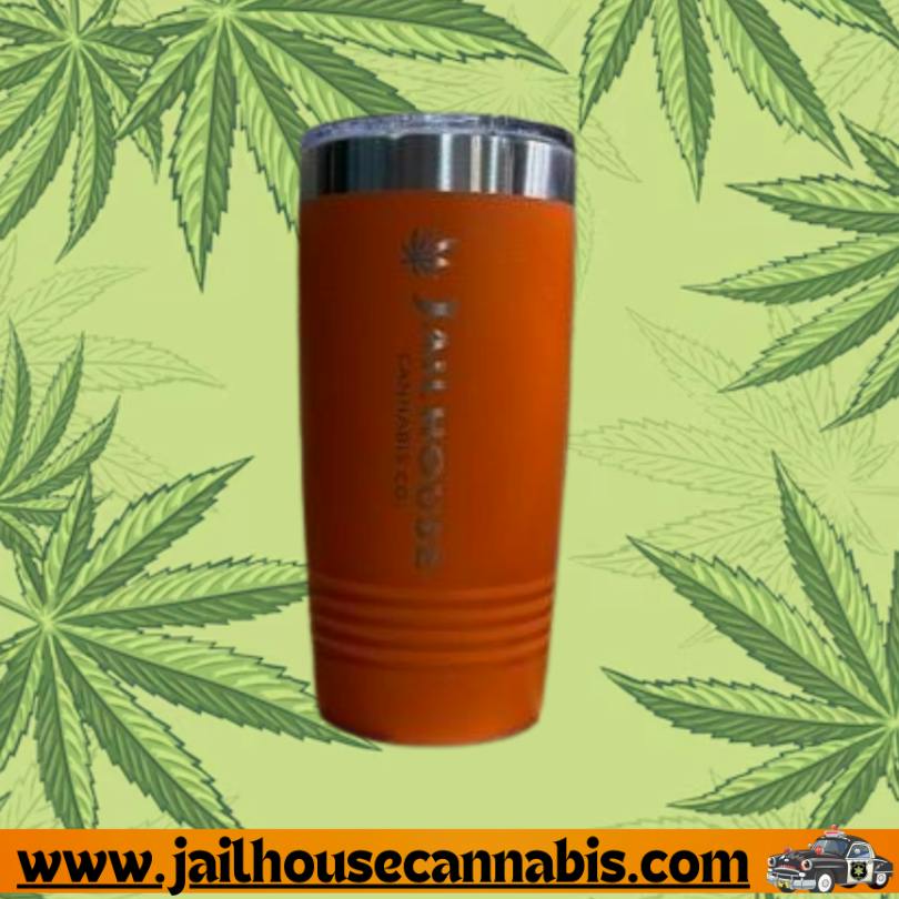 Vertical Logo 20 oz Tumbler W/ Lid H (Orange)