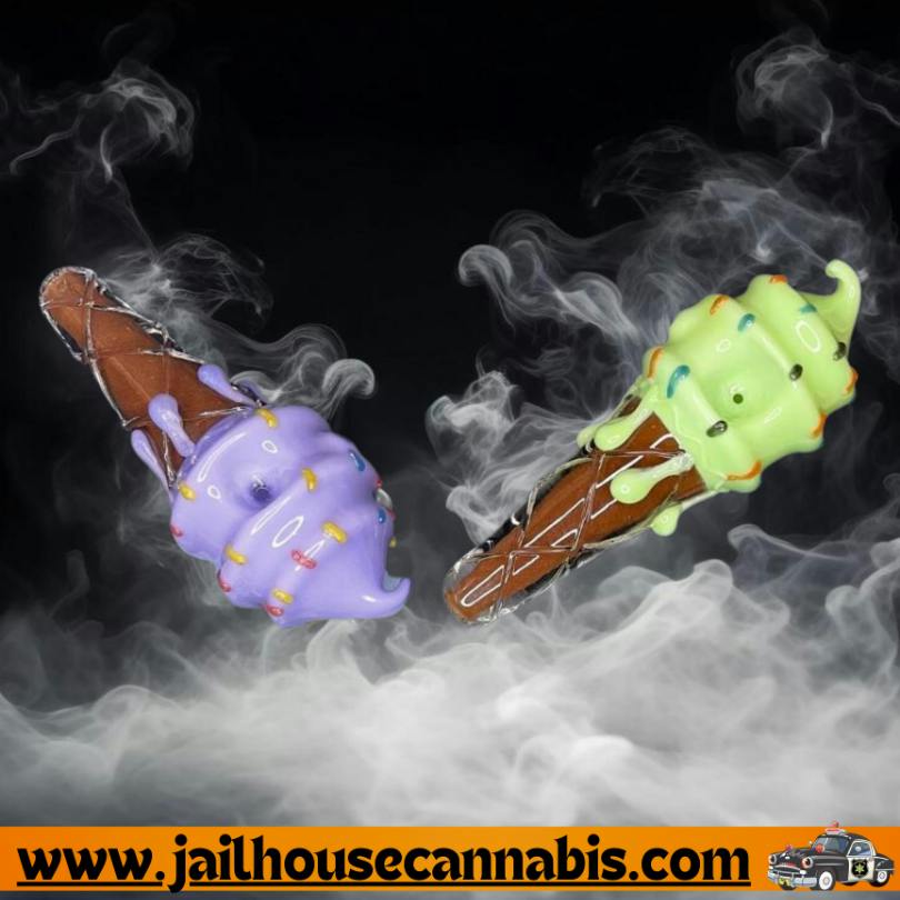 Ice Cream Pipe Glass