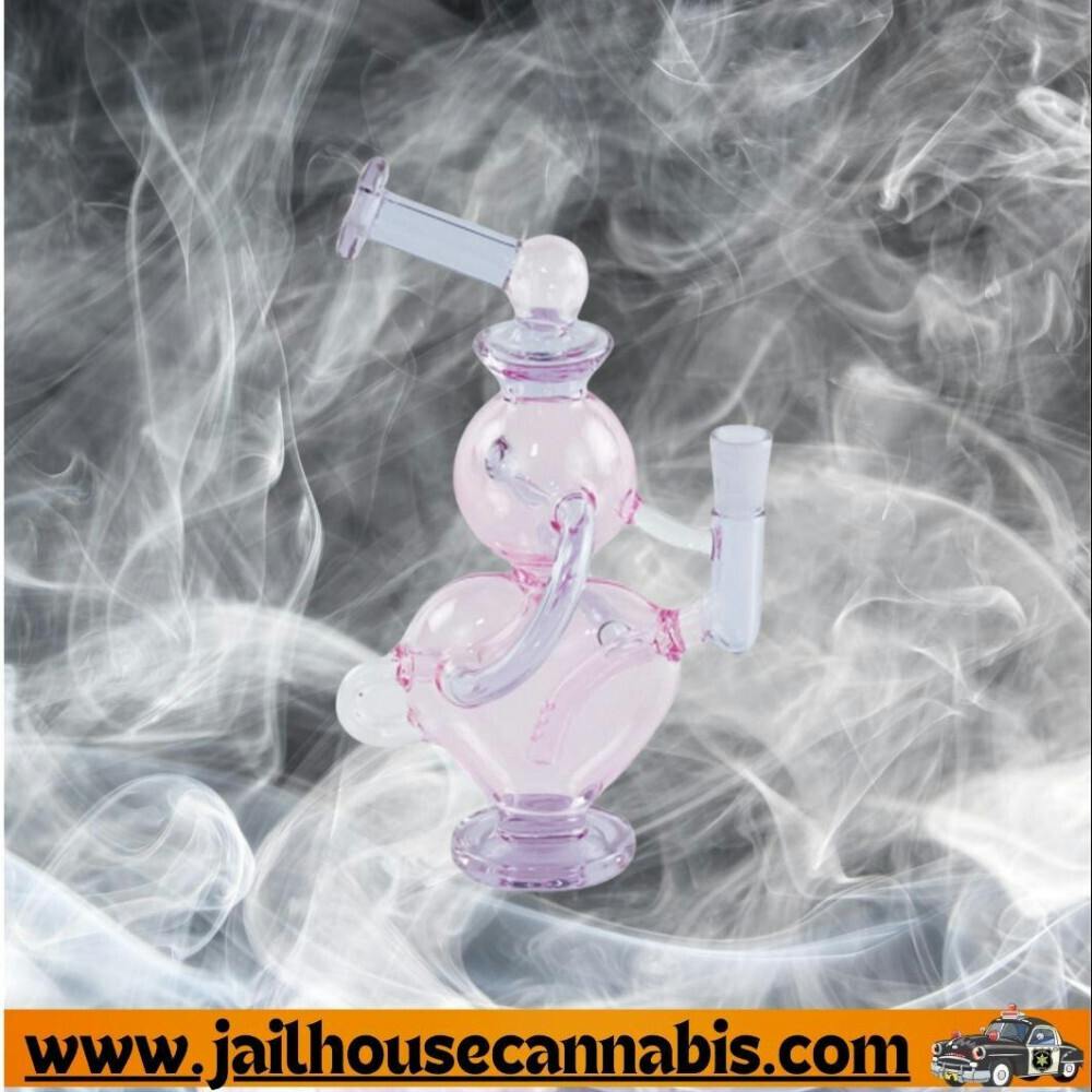 SirEEL - 7" Love Loop Recycler Water Pipe with Bowl