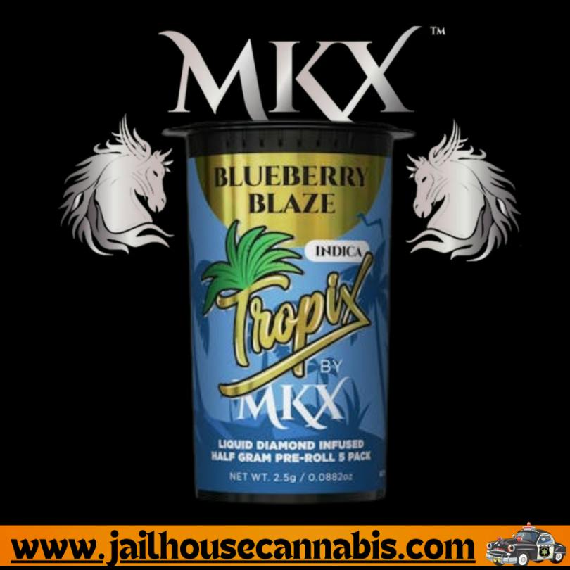 Tropix | Blueberry Blaze | Liquid Diamond Infused Minis | 0.5g ea | 5pk