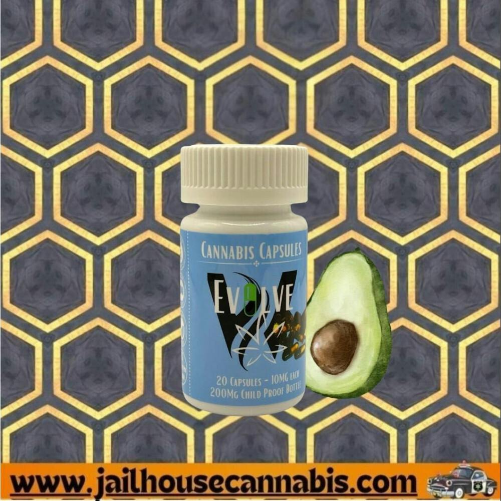 Evolve - Avocado THC/CBD Capsules 10 PK