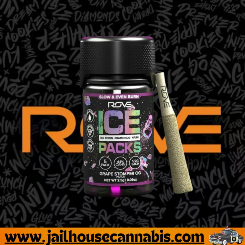 Grape Stomper | Ice Packs Rosin, Diamond, Hash Infused | 5pk (I)