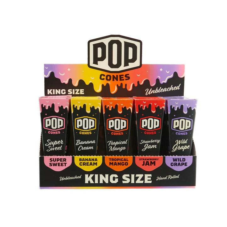 Pop Cones - Super Sweet 1&1/4 6 pack (Unbleached)