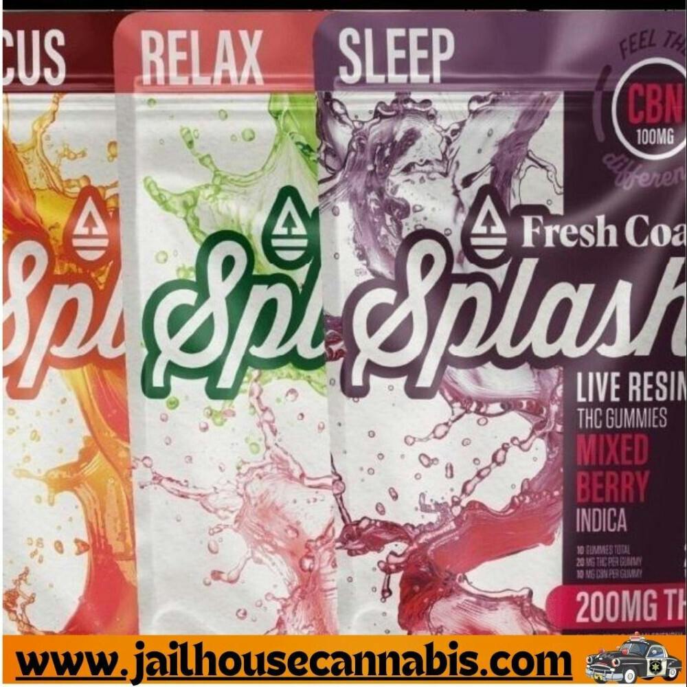 Splash-200mg THC:50mg CBN-FCE-Indica Blue Raspberry