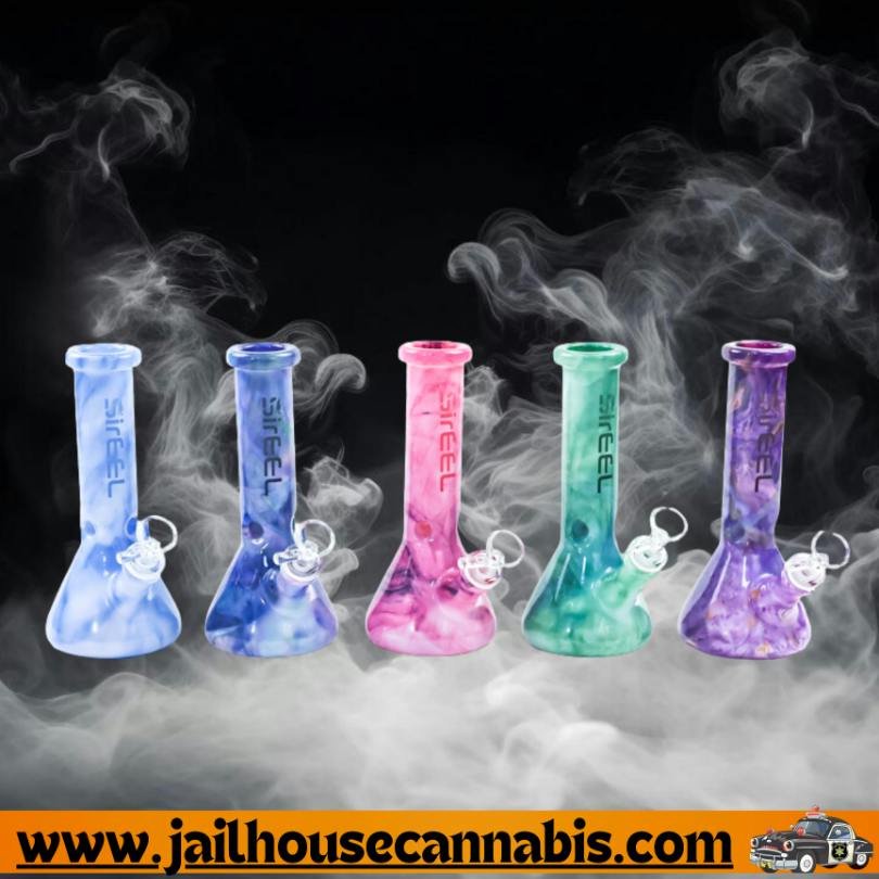 8" SirEEL MirageStone Beaker Bong with Flower Bowl