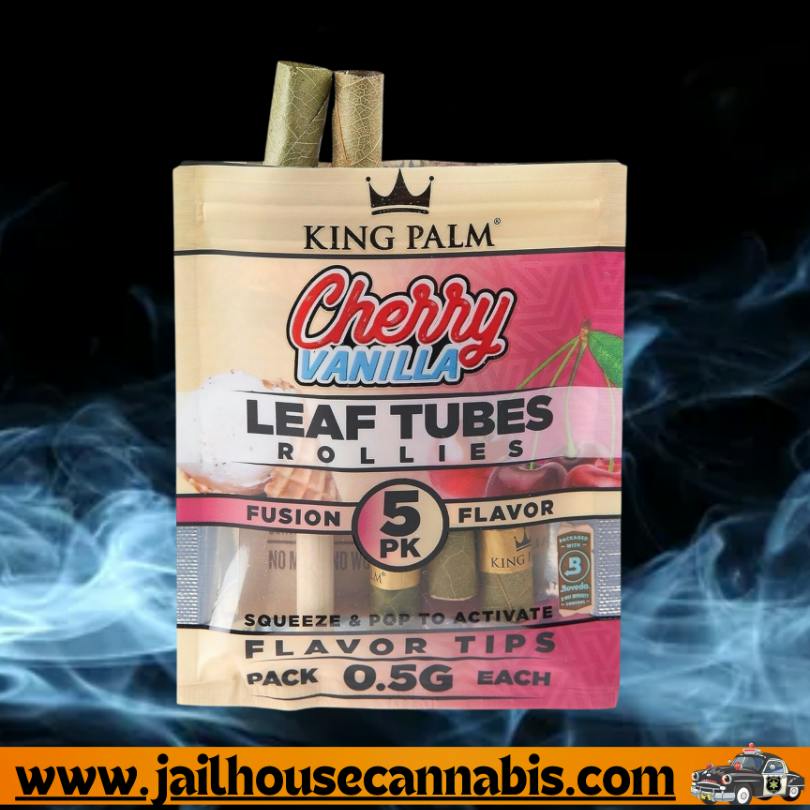 King Palm - 5PK Rollie Flavored Leaf Tubes - Cherry Vanilla