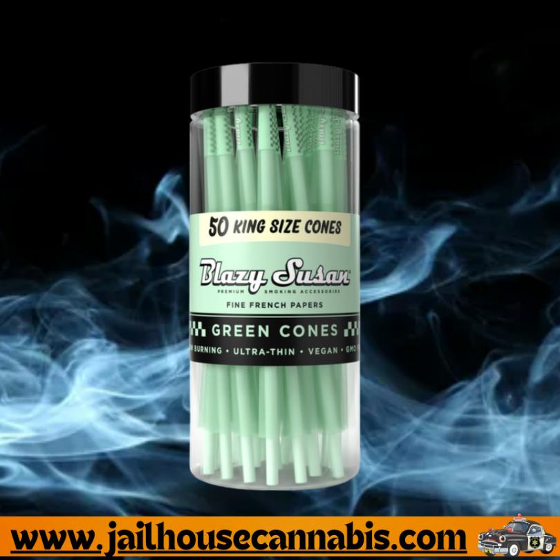 Blazy Susan - Green Cones King Size Ultra Thin - 50pk