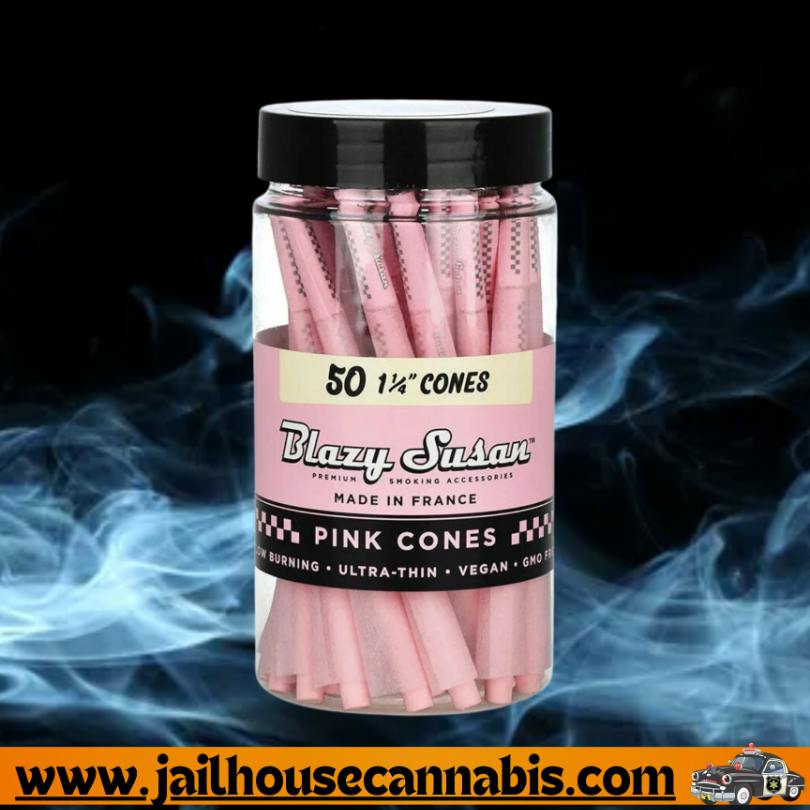 Blazy Susan - 50pk Pink Cones, 1 1/4