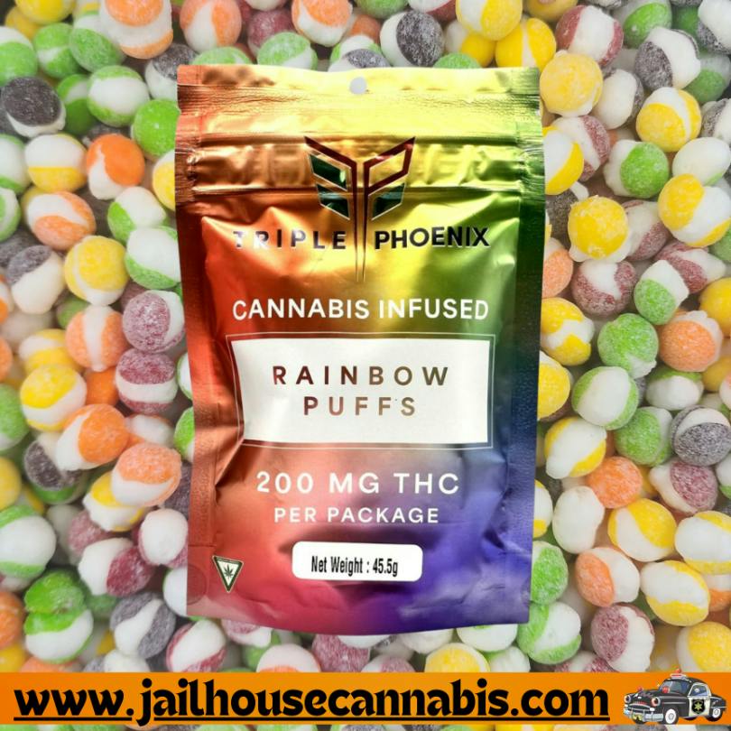 Rainbow Puffs - Freeze Dried Skittles 5mg pc - 200mg Bag