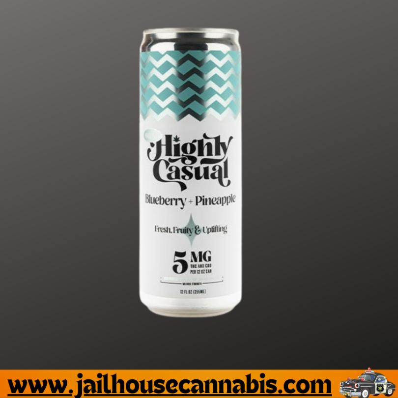 High Five Seltzer - Blueberry+Pineapple - Single Can 5mg (1:1)