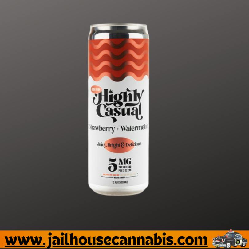 High Five Seltzer - Strawberry+Watermelon - Single Can 5mg (1:1)
