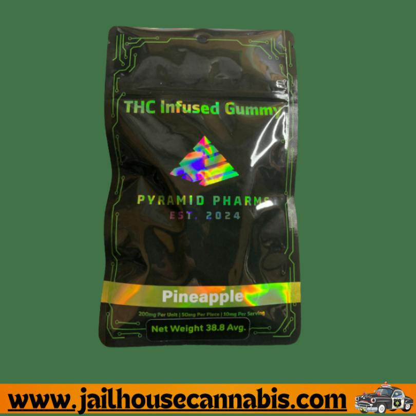 Pyramid - 4ct 50mg Gummies -Blue Razz