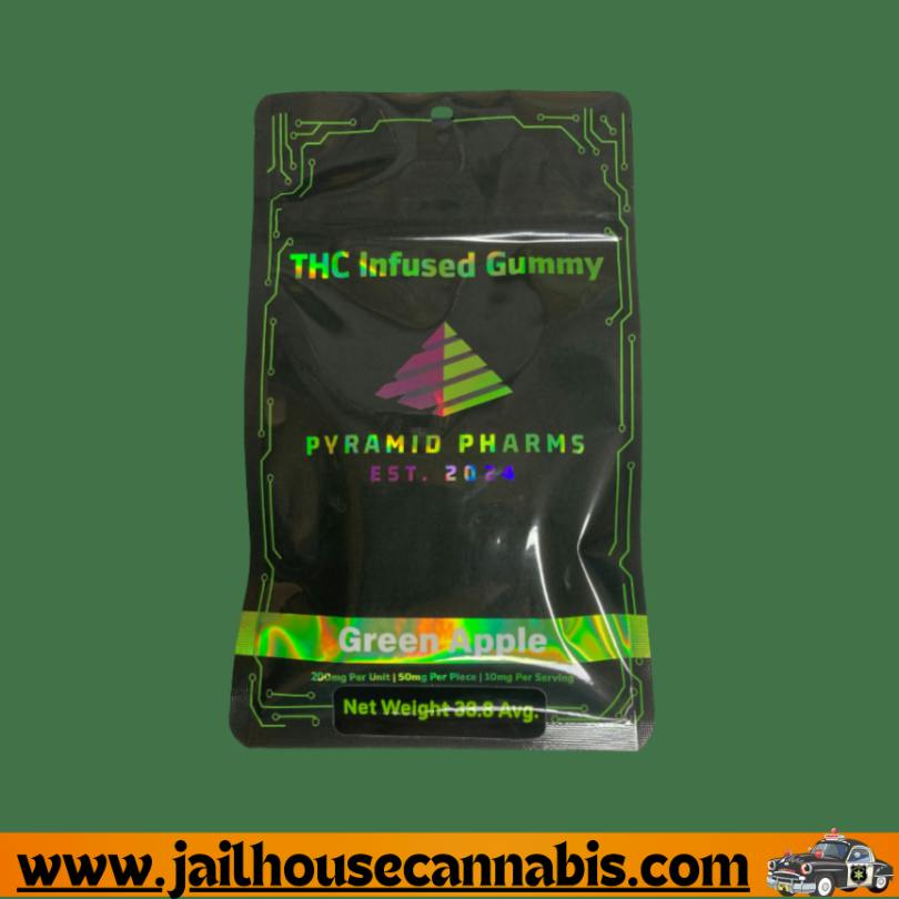 Pyramid - 4ct 50mg Gummies - Green Apple