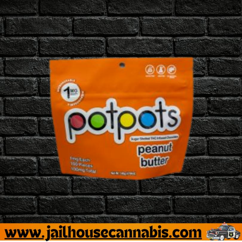 Potpots - Peanut Butter Milk Chocolate 100x1mg
