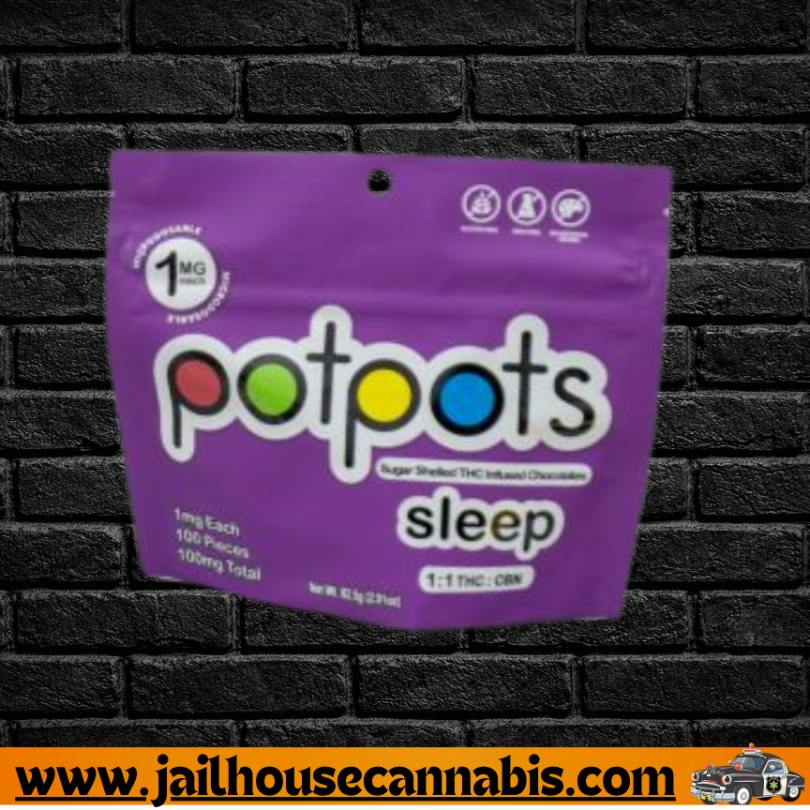 Potpots - 1:1 THC/CBN - Sleep - Milk Chocolate 100x1mg