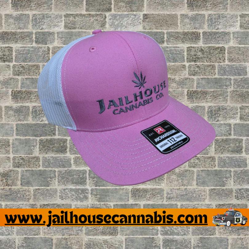 Pink & White - Jailhouse Baseball Cap Hat