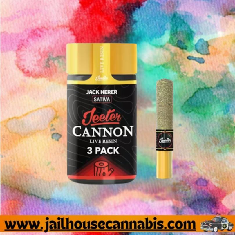 Jack Herer - Infused Jeeter Live Resin Cannon .5x3 Prerolls (S)