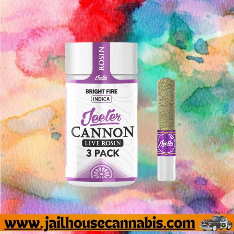 Bright Fire - Infused Jeeter Live Rosin Cannon .5x3 Prerolls