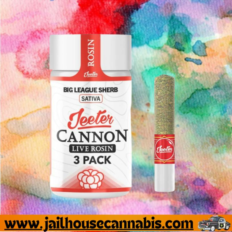 Big League Sherb - Infused Jeeter Live Rosin Cannon .5x3 Prerolls (S)