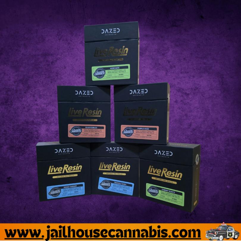 Dazed Stunners - Live Resin Pre Roll .7g Triangle Kush (I) - 10 Pack