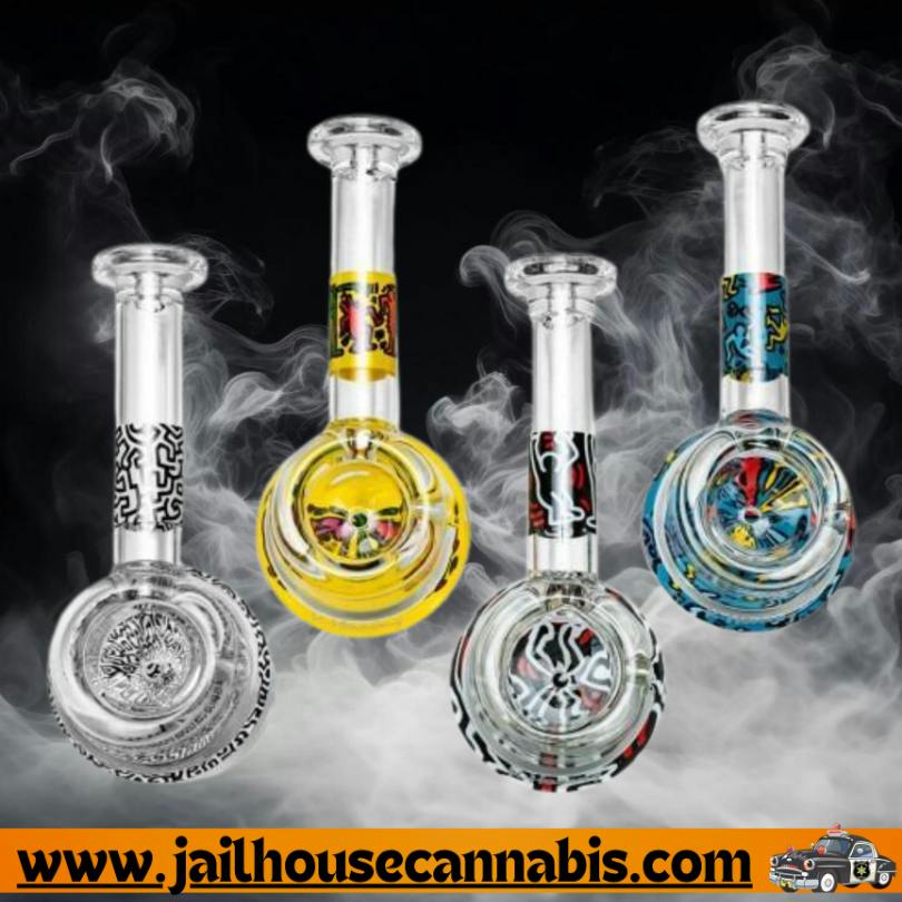K. Haring - Glass Spoon Pipe, Assorted Colors