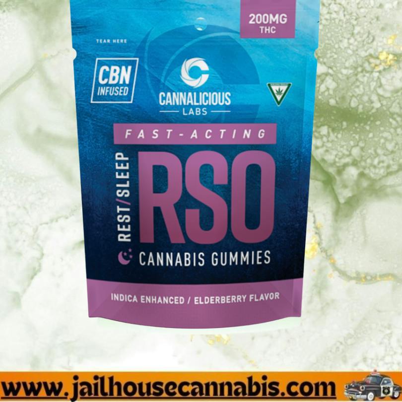 Cannalicious - RSO Gummies - Rest/Sleep Elderberry - 200mg (Fast Acting)