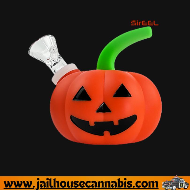 4.5" Silicone Jack O‘Lantern Bong with Bowl