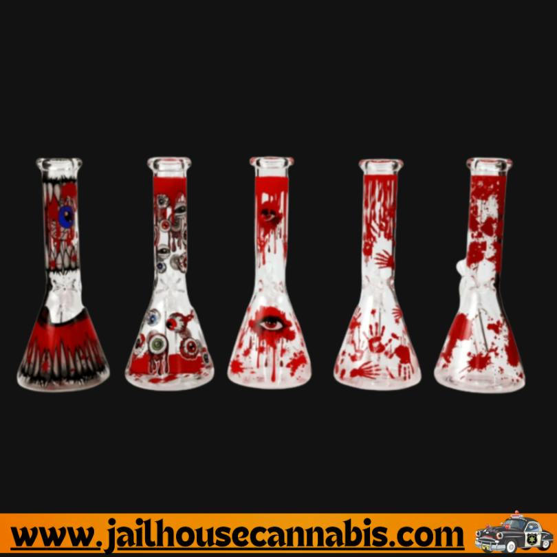 SirEEL - 10" Slasher Beaker Bong with Bowl, Limited Edition Horror Series