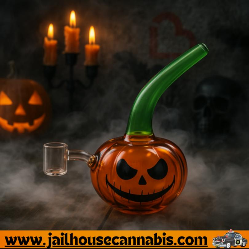 SirEEL - 7" Jack-O-Dabber Pumpkin Rig with Banger, Gourdgeous Ember Color