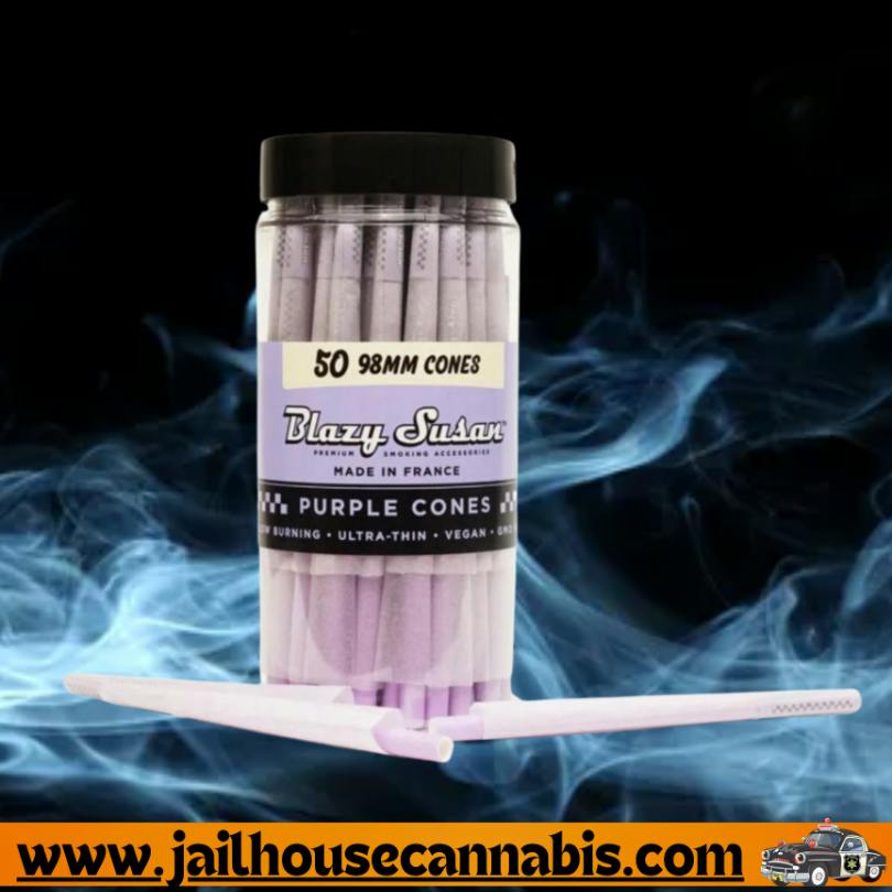 Blazy Susan - 50 count - 98mm Cones (Purple)