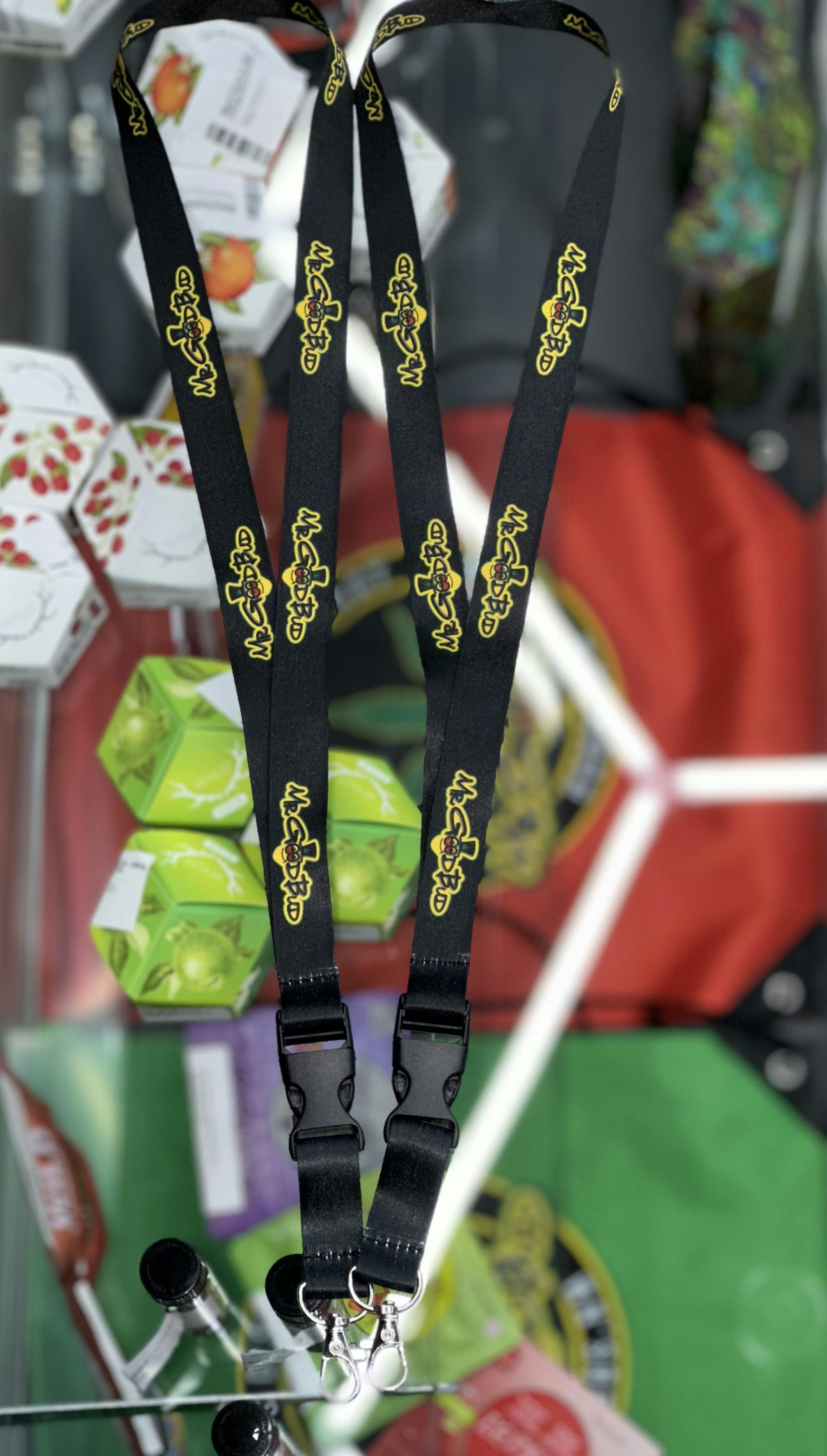 MGB lanyard at Mr. Goodbud Cannabis Dispensary
