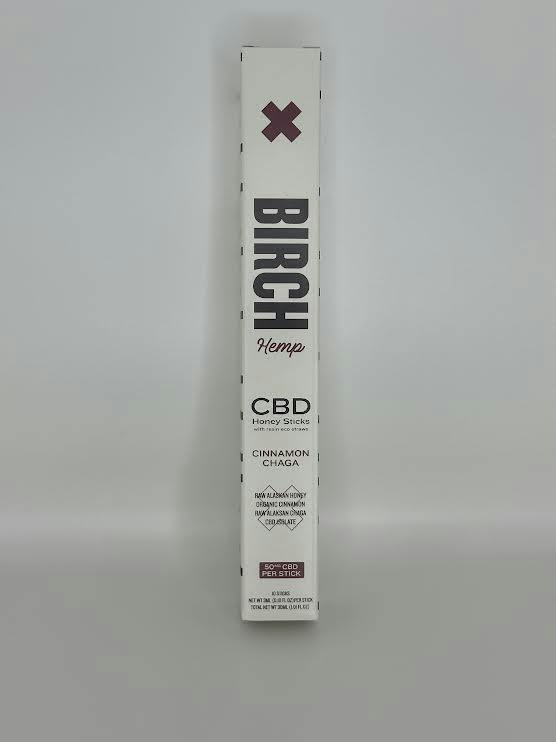 Birch Alaska CBD Cinnamon Chaga Honey Sticks (10 pack)