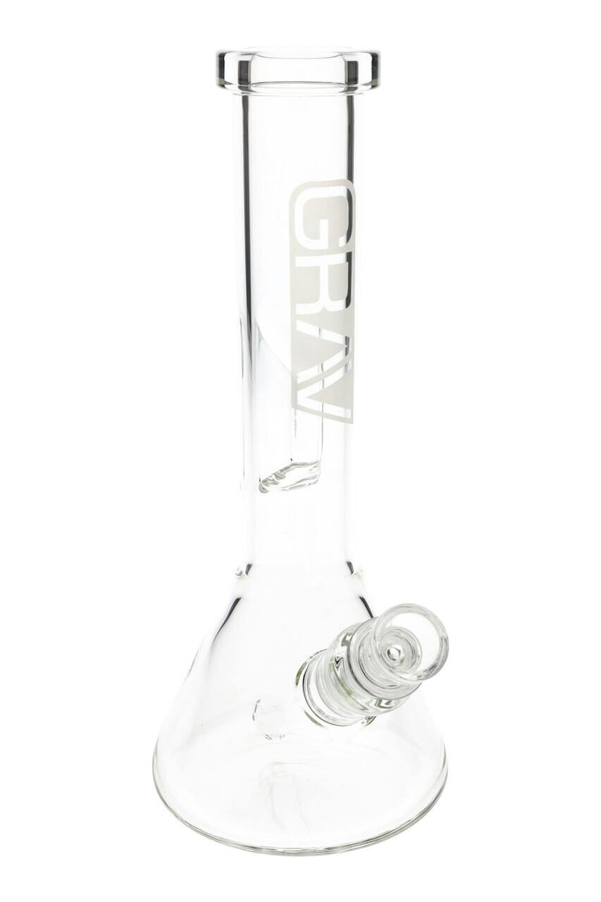 Water Pipe - Grav Small Clear Beaker