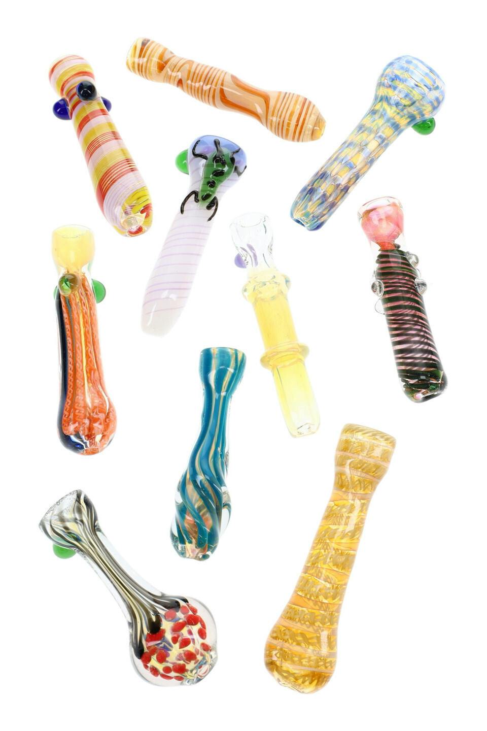 Pipe - Glass chillums (assorted sizes)