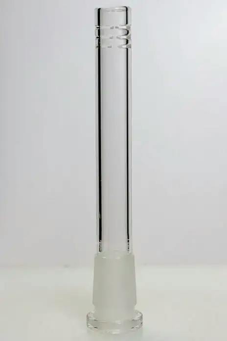 Glass open ended 6 slits downstem 5 1/4
