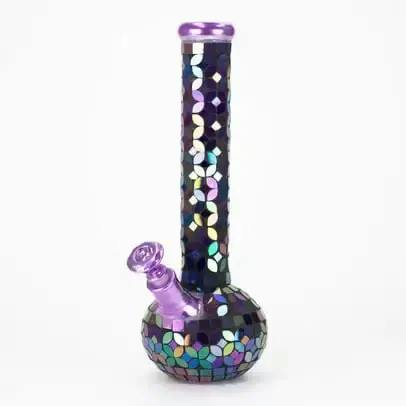 15.5" Mosaic 7mm glass bong